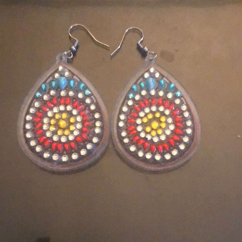 Colorful Teardrop Earrings
